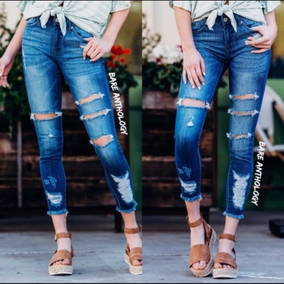 DAISY JANE III Distressed Skinny Ankle - Picture 4 of 5